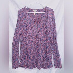 Matilda Jane Moments With You Planetarium Long Sleeve V Neck Top size large